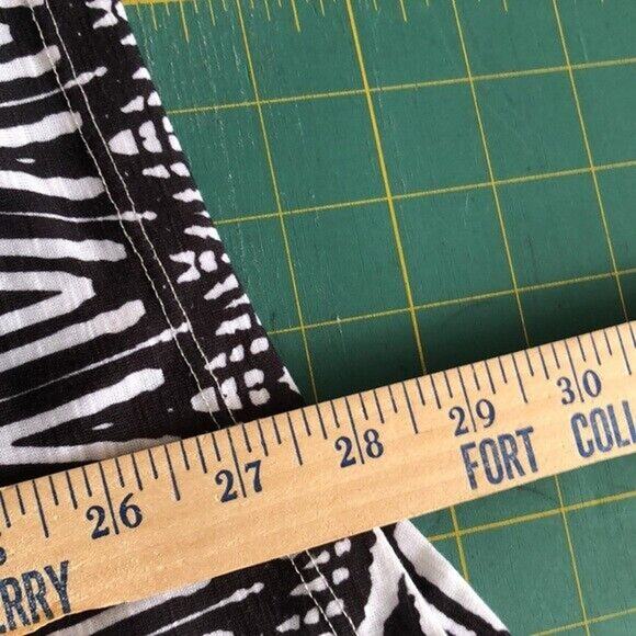 Alfred Dunner Blouse Women’s 3/4 Slevees Green/yellow Studs V-Neck Sz Medium - Picture 5 of 5